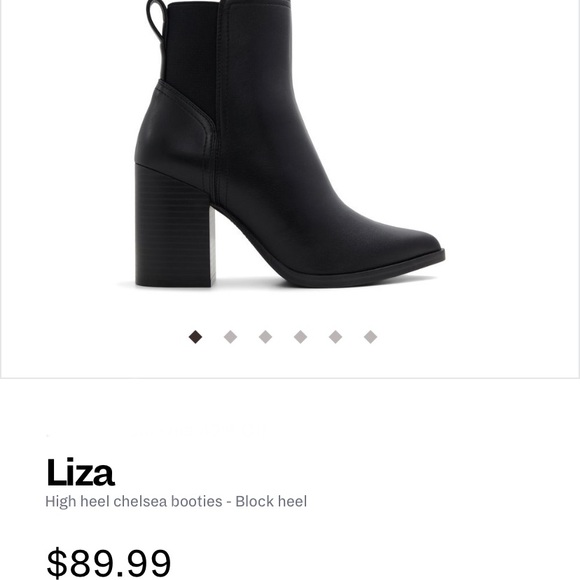 Call It Spring - “Liza” High heel chelsea booties - Block heel. VEGAN. Size 6 - Picture 3 of 13